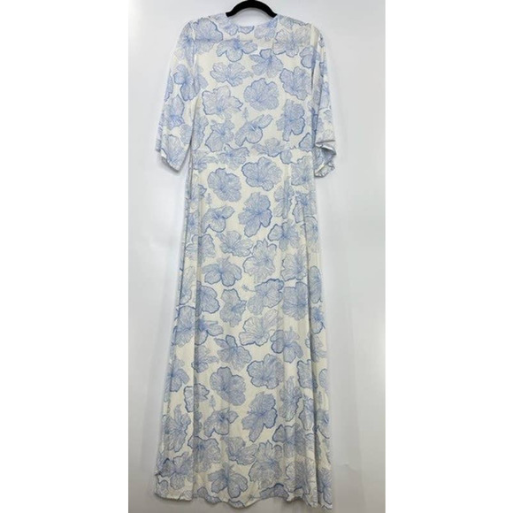 L*Space Kellen Dress in Hibiscus Tie Front Maxi Dress Floral Boho Size Large - Picture 8 of 8